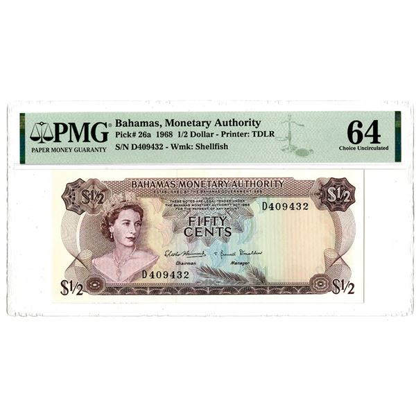 Central Bank of Bahamas, 1974, Issued Banknote