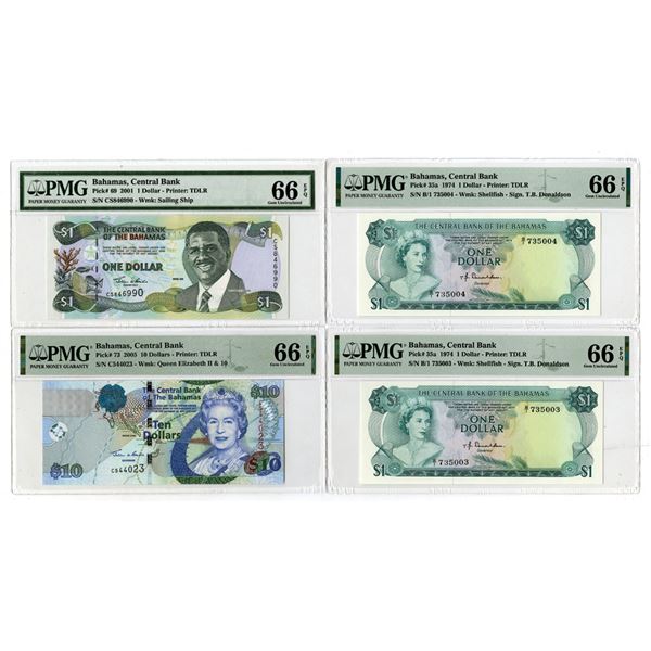 Central Bank of the Bahamas, 1974 to 2005, Group of Issued Banknotes