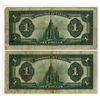 Image 2 : Dominion of Canada, 1923, Lot of 2 Issued Banknotes
