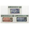 Image 1 : Canada & Falkland Islands, 1954 and 1984, Lot of 3 Issued Banknotes