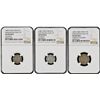 Image 1 : China: Kwangtung Province, Trio of 5 and 10 Cents, (1890-1908), Silver, L&M-137 & L&M-136, NGC Grade
