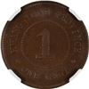 Image 2 : China: Kwangtung Province, 1 Cent, Year 3 (1914), Bronze, Y-417, NGC Graded AU 58 BN.
