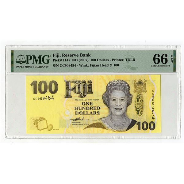 Reserve Bank of Fiji, ND (2007), Issued Banknote