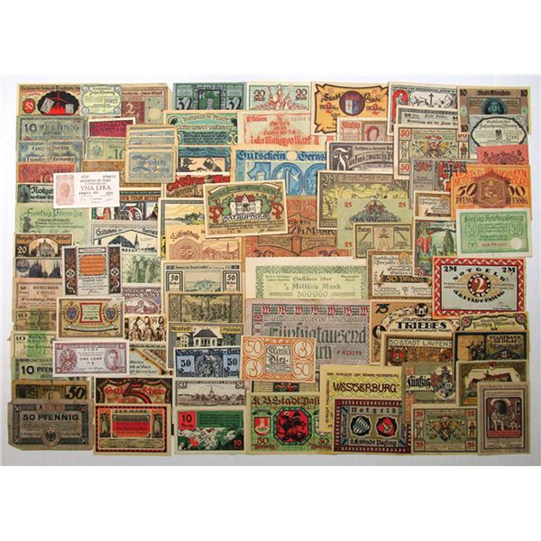 Notgeld Collection from Various Cities, 1918 to 1921