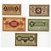 Image 1 : Germany, Merseburg POW Detention Camp, Group of Issued Banknotes, 1918