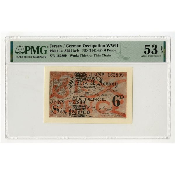 States of Jersey, ND (1941-1942), Issued Banknote