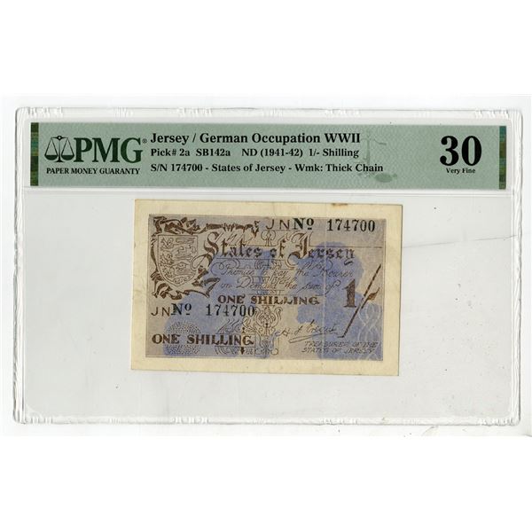 States of Jersey, ND (1941-1942), Issued Banknote