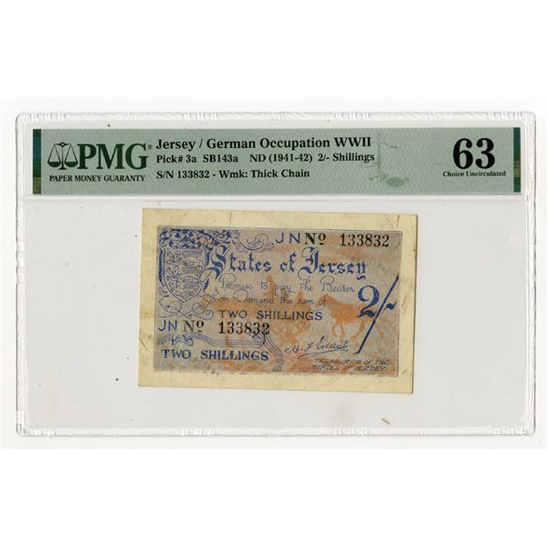States of Jersey, ND (1941-1942), Issued Banknote