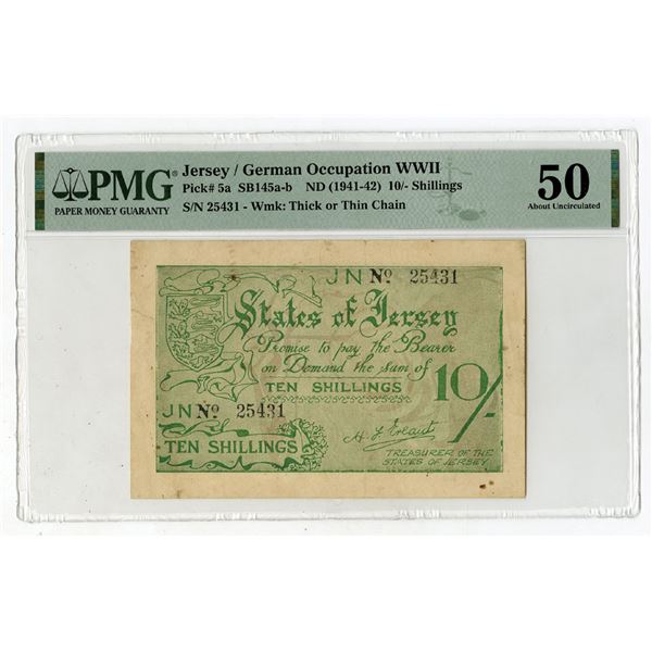 States of Jersey, ND (1941-1942), Issued Banknote