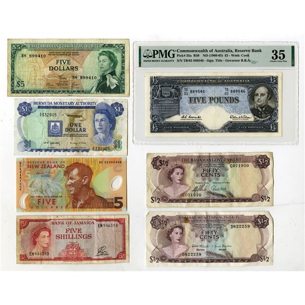 British Colonies and Territories Assortment of Banknotes, ND (1960-65) to 1999