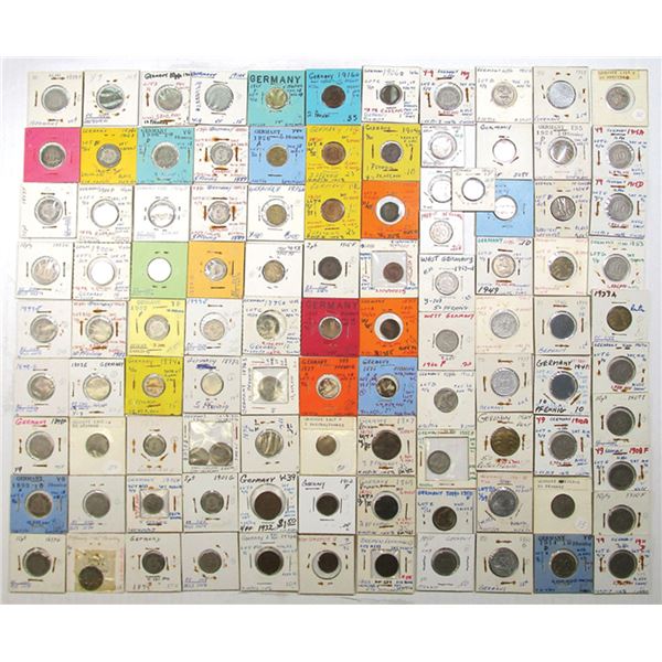 German Empire and Provincial Minors Coin Assortment, 1850s to 1960s