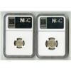 Image 2 : Hong Kong & Malaya Lot of 2 NGC Graded Coins, 1932 and 1943