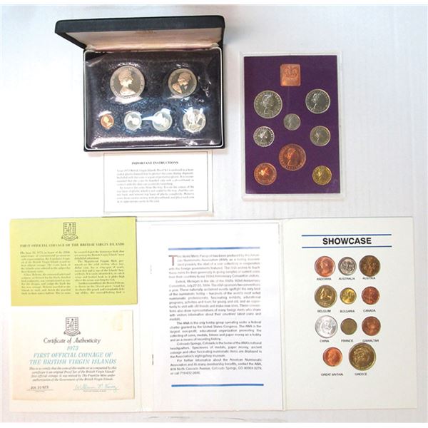 World Wide Assortment of Coin Proof Sets, 1970 to 1994