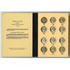 Image 1 : Lot of 32 Franklin and Kennedy Half Dollars, 90% and 40% Silver, mounted in Library of Coins Volume