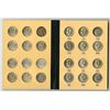 Image 2 : Lot of 32 Franklin and Kennedy Half Dollars, 90% and 40% Silver, mounted in Library of Coins Volume