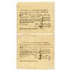 Image 1 : State of Connecticut, 1782, Lot of 2 Pay-Table Promissory Notes