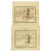 Image 1 : State of Connecticut, 1783, Pair of Pay-Table Promissory Notes
