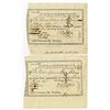 Image 1 : State of Connecticut, 1785 to 1787, Pair of Pay-Table Promissory Notes
