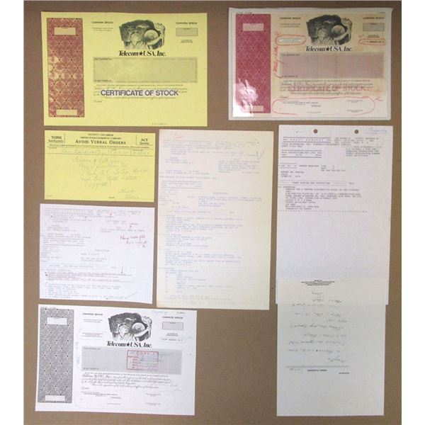 Telecom USA, Inc., 1988, Security-Columbian Production File