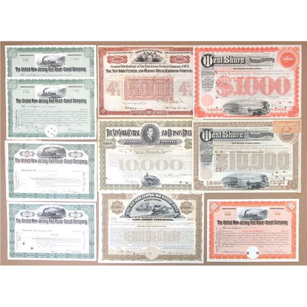 Railroad Related Lot of I/C Stocks and Bonds, 1903 to 1961