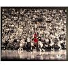 Image 1 : MICHAEL JORDAN CHICAGO BULLS LAST SHOT 1998  Poster Print AUTOGRAPHED GLOBAL AUTHENTICS COA