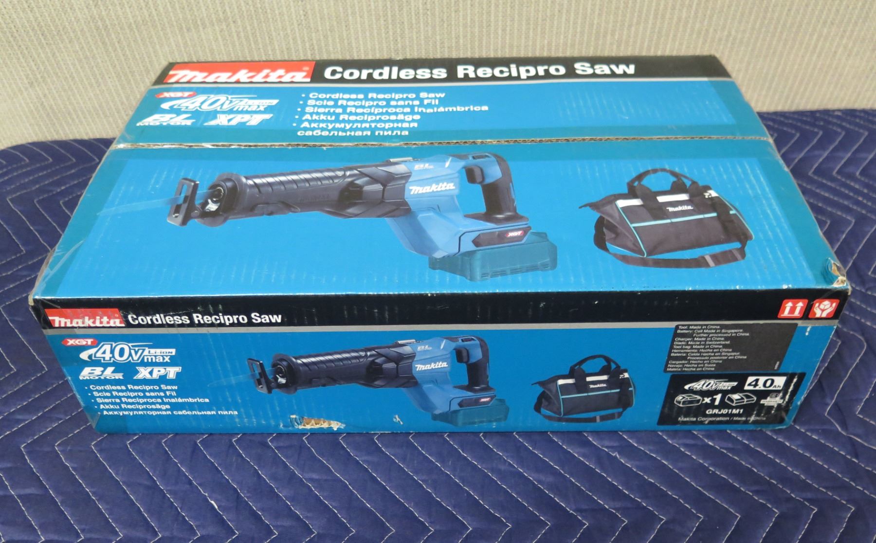 Makita GRJ01M1 Cordless Recipro Saw 1 Battery Charger New In Box makita-grj01m1-cordless-recipro-saw-1-battery-charger-new-in-box