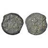 Image 1 : Ancient India: Lesser Satavahanas of Banavasi- lead fractional unit of Chutukulananda Satakarni (c.2