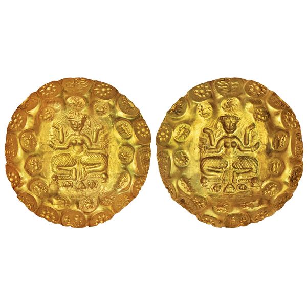 Medieval India: Kakatiyas of Warrangal, Prola-II (1110-1158 CE), Gold PMC 9.53g, Height: 64.40mm, Wi