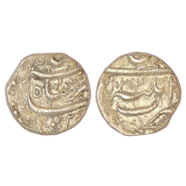 Mughals: Jahangir (1605-1628 AD) - silver 1/10 rupee or 'Dassa/Nisar', Patna mint, legend Noor al-Di