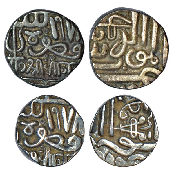Princely States: Kutch, Pragmalji I (1698-1715 AD), silver ½ kori (2), in the name of Muzaffar Shah 