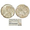 Image 1 : British India: Victoria Queen, silver ½ rupee, 1862, Calcutta mint, C/II, L.C. Wyon's design on obve