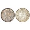 Image 1 : British India: Victoria Queen, silver ½ rupee, 1862, Calcutta mint, C/II, obv. as Wyon's Design, PR 