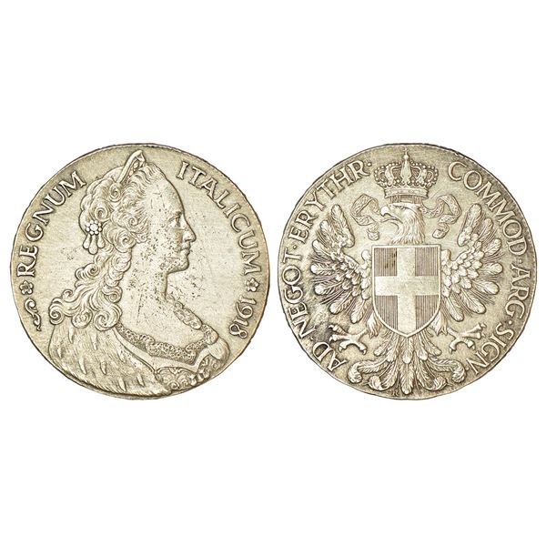 Foreign: Eritrea, Victor Emmanuel III, silver tallero, 1918. Obv: Portrait bust facing right. Rev: C