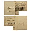 Image 1 : Paper Money: Bank of Bengal, 10 Company rupees, CANCELLED stamp cut in two halves, 2nd half extra bl