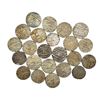 Image 1 : Large Lot: A group of 23 Mughal silver rupee, includes mints like Ahmedabad, Akbarabad, Itawa, Khamb