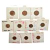 Image 1 : Large Lot: A group of 10 Victoria copper coins, includes Queen/Empress 3x ½ pice and 7x 1/12 anna, v