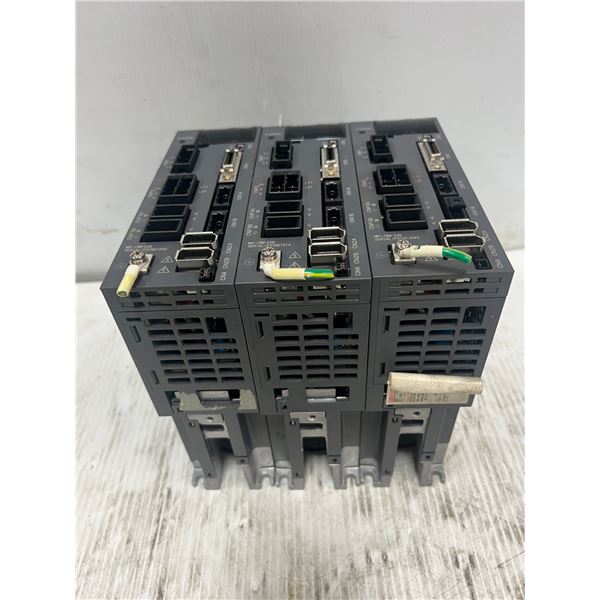 (3) Mitsubishi #MR-J3W-22B AC Servo Drives