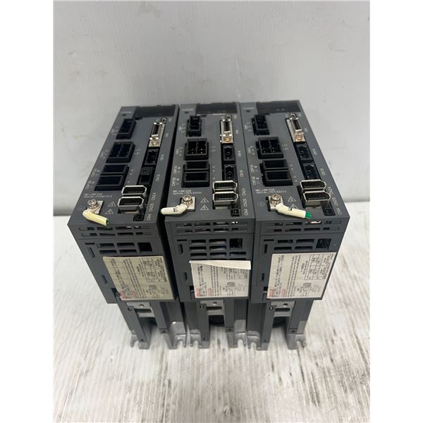 (3) Mitsubishi #MR-J3W-22B AC Servo Drives