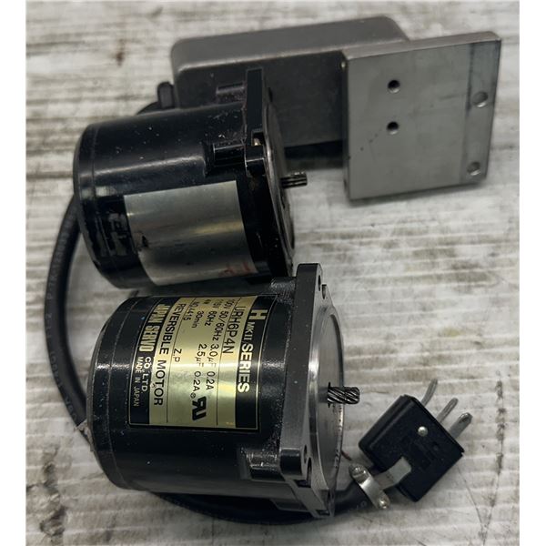 Lot of (2) Misc. Japan Servo Reversible Motors #URH6P4N / Other Unknown