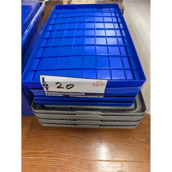 LOT: 11 COUVERCLES DE BAC ASST