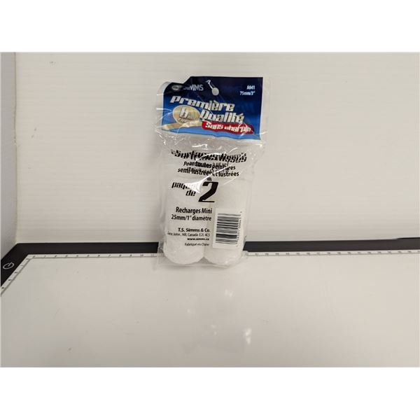 BTE DE 10 PQT DE 2 ROULEAUX DE PEINTURE 1"