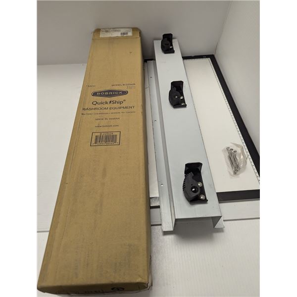 MOP/BROOM HOLDER 3-PRONG 24" BOBRICK B-223x24