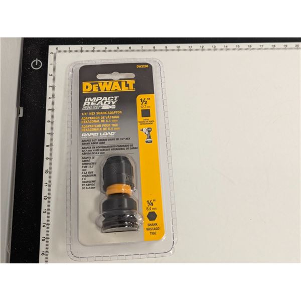 HEX SHANK ADAPTOR DEWALT DW2298