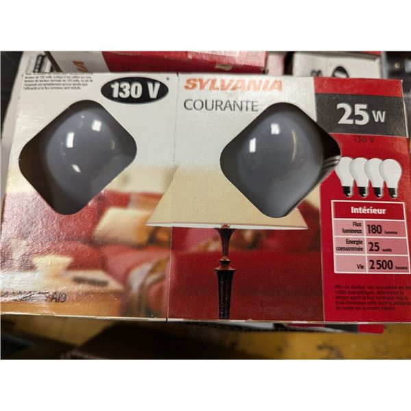 PQT DE 4 AMPOULES 25W SYLVANIA COURANTE