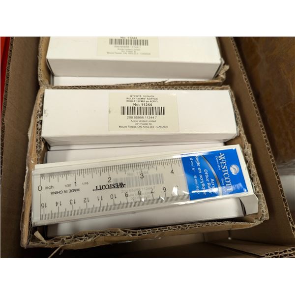 LOT: 240 REGLES 6" TRANSPARENT