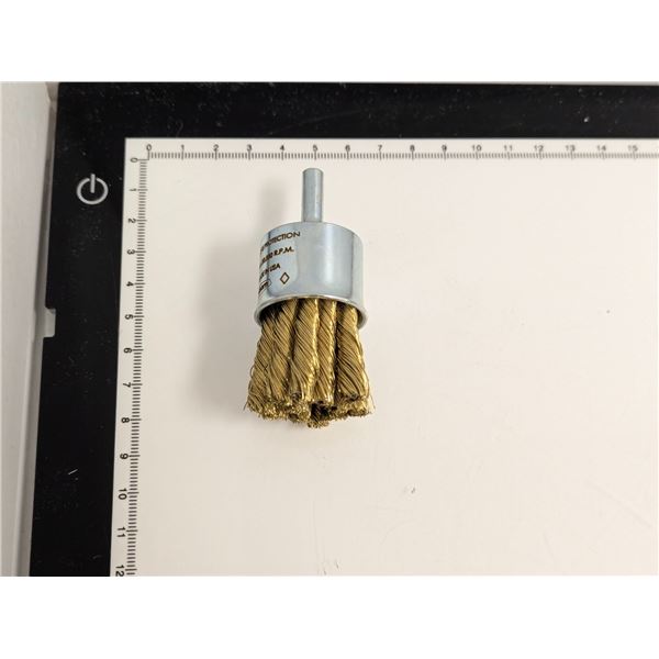 END BRUSH .014 BRASS 1" I.D. 1" TRIM