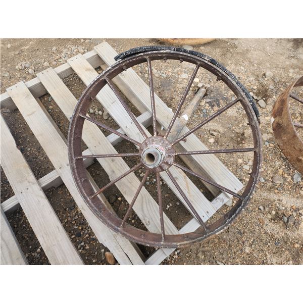 Antique steel wheel (26")