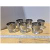 Image 1 : 6 smokey grey cocktail glasses