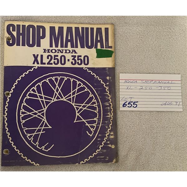 Honda Shop Manual XL-250-350