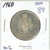 Image 1 : 1960 Canadian silver 50 cent coin